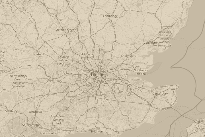 Map of the area around walthamstow , london, centred on the reported position
