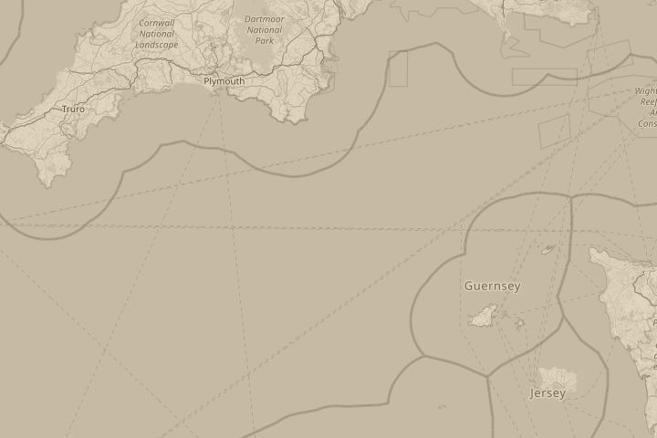 Map of the area around Manchester, centred on the reported position