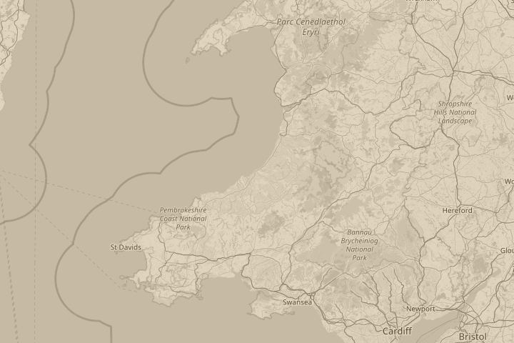 Map of the area around Aberaeron, Ceredigion,SA46 0DU, centred on the reported position
