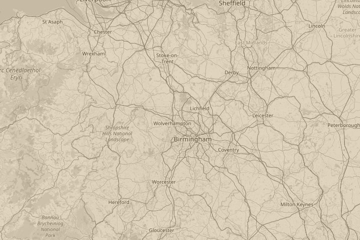 Map of the area around WV12 5RD, centred on the reported position
