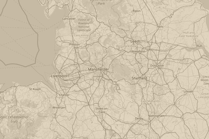 Map of the area around Audenshaw greater manchester, centred on the reported position