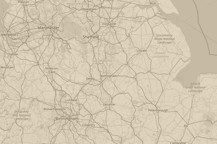 Map of the area around High in the sky, centred on the reported position