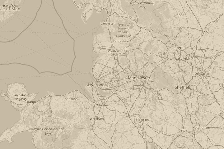 Map of the area around Upholland, Skelmersdale, centred on the reported position