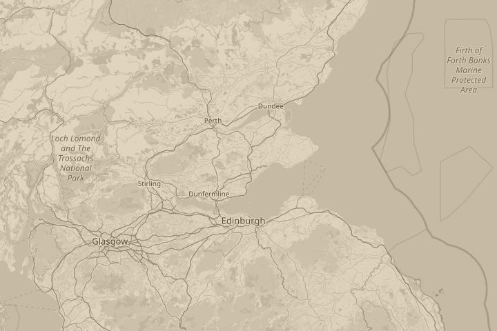 Map of the area around from my window looking across, centred on the reported position
