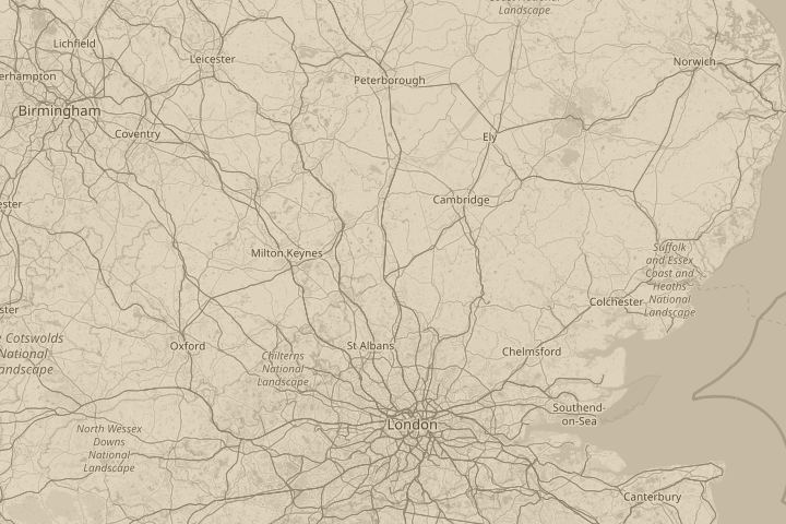 Map of the area around back garden, centred on the reported position