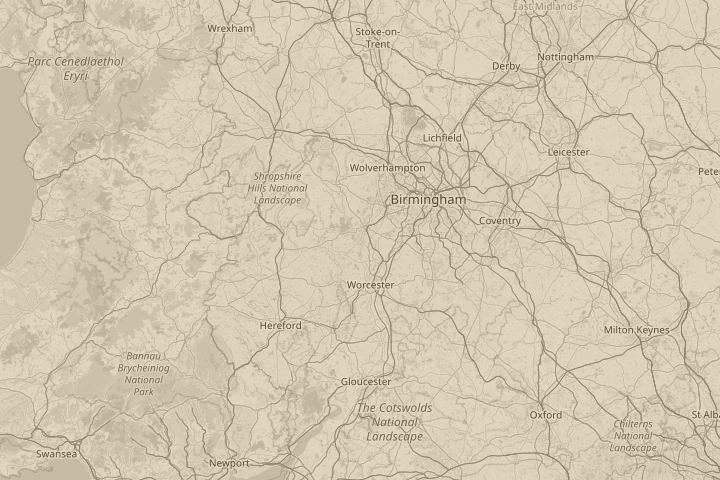 Map of the area around stourport town, centred on the reported position