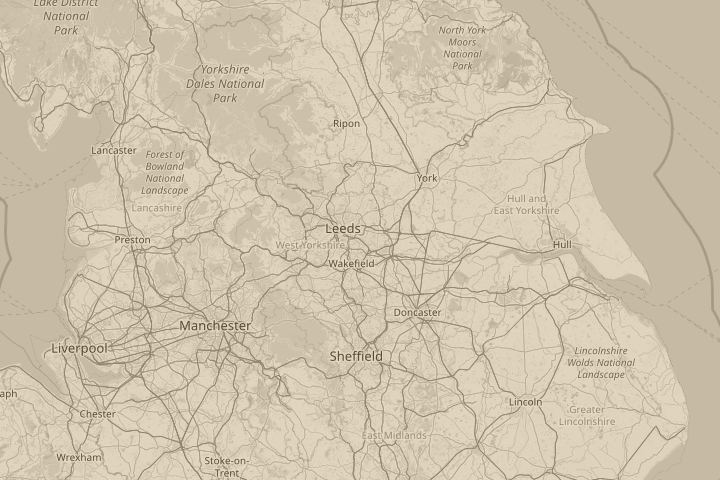 Map of the area around Woodlesford, Leeds, Ls26, centred on the reported position