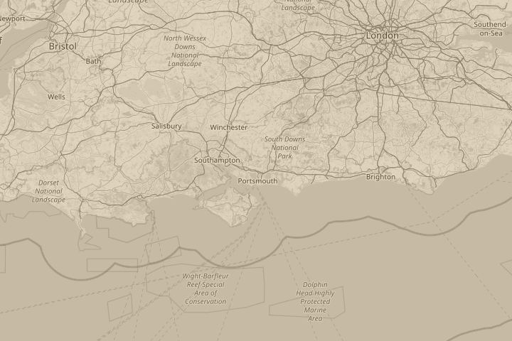 Map of the area around paulsgrove, centred on the reported position
