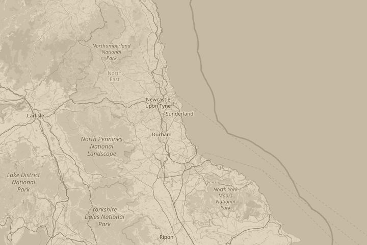 Map of the area around Moving around the coast, centred on the reported position