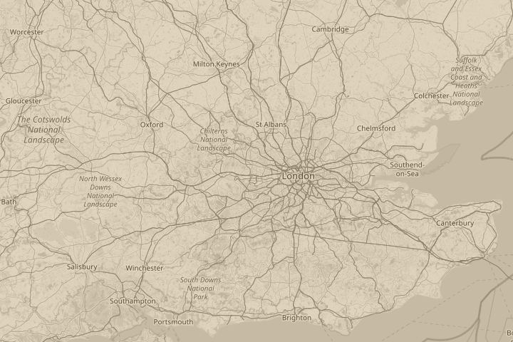 Map of the area around hillingdon middlesex, centred on the reported position