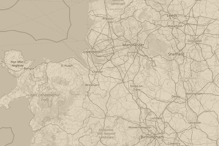 Map of the area around TARPOLY CHESHIRE UK., centred on the reported position