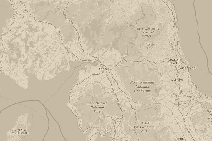 Map of the area around Harraby,Carlisle, centred on the reported position