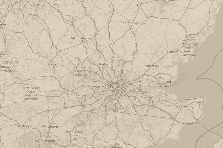 Map of the area around barnet, hertfordshire, centred on the reported position