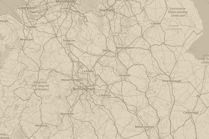 Map of the area around sky, centred on the reported position