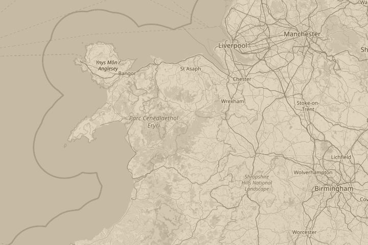 Map of the area around in worcester, centred on the reported position