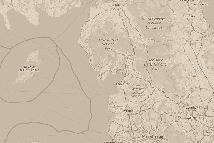 Map of the area around ULVERSTON IN CUMBRIA, centred on the reported position