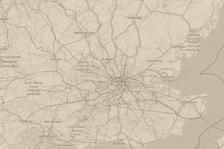 Map of the area around Kingsbury, London, centred on the reported position