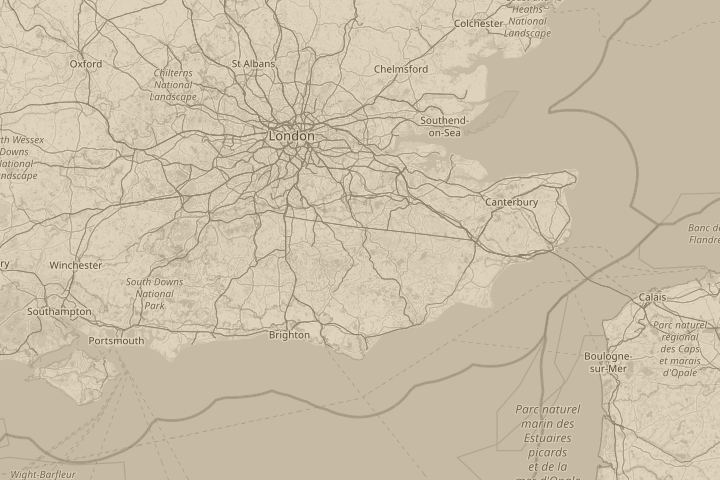 Map of the area around tunbridge wells area, centred on the reported position