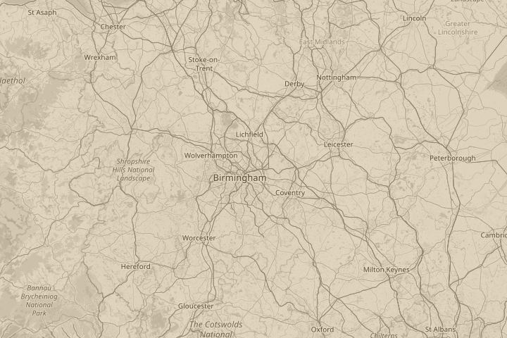 Map of the area around castle vale birmingham, centred on the reported position