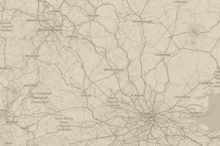 Map of the area around whaddon mlton keynes, centred on the reported position