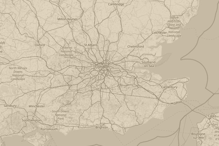 Map of the area around se london lewisham, centred on the reported position