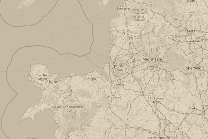 Map of the area around From West Kirby, Wirral, centred on the reported position