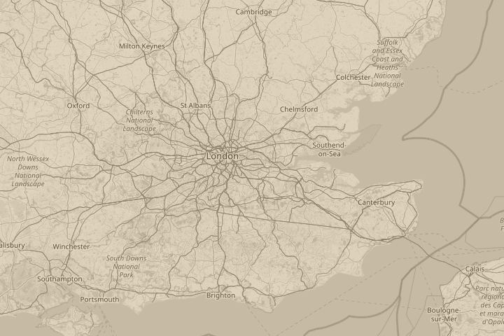 Map of the area around in my back garden, centred on the reported position