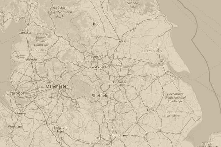 Map of the area around Upton, Near Pontefract, centred on the reported position