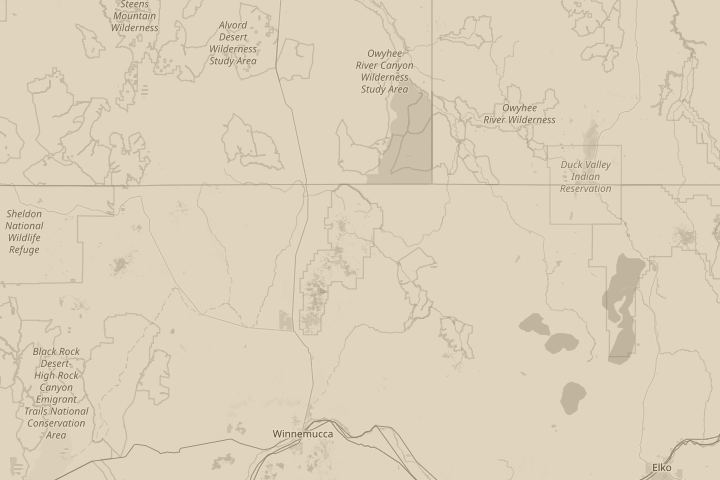 Map of the area around corona, centred on the reported position
