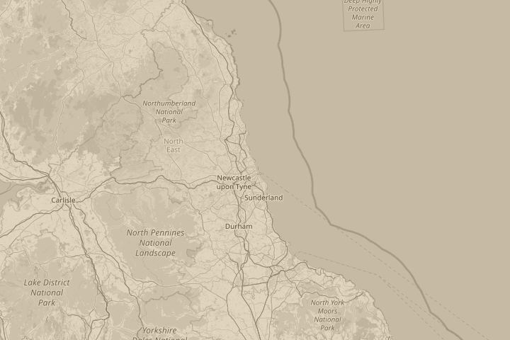 Map of the area around Above Marden Estate, centred on the reported position