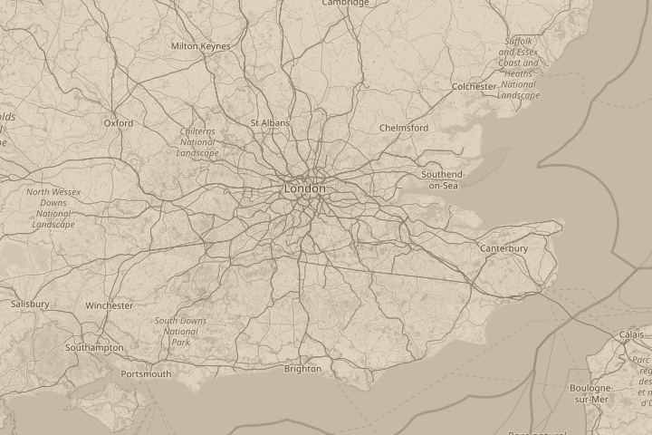 Map of the area around BROMLEY KENT, centred on the reported position