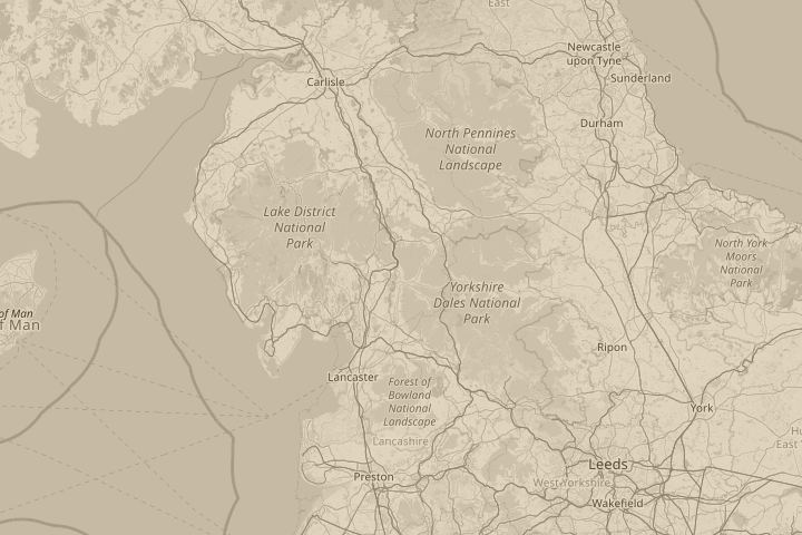Map of the area around outskirts of sedbergh uk, centred on the reported position