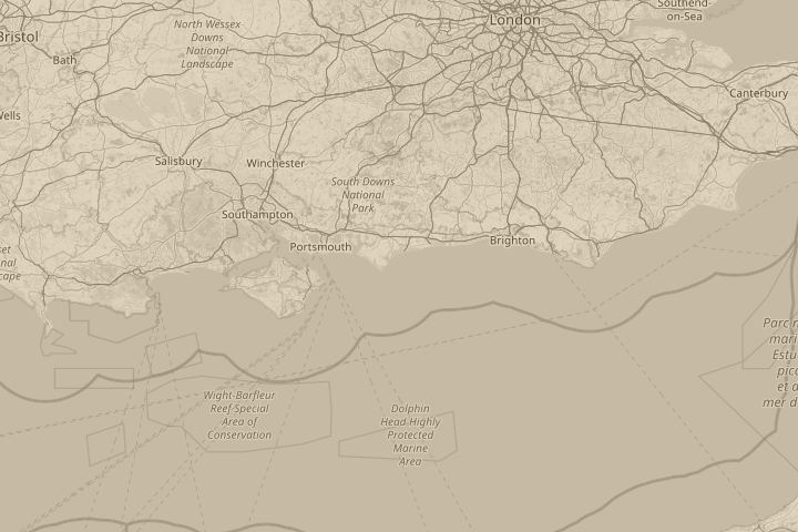 Map of the area around outside my bedroom window, centred on the reported position