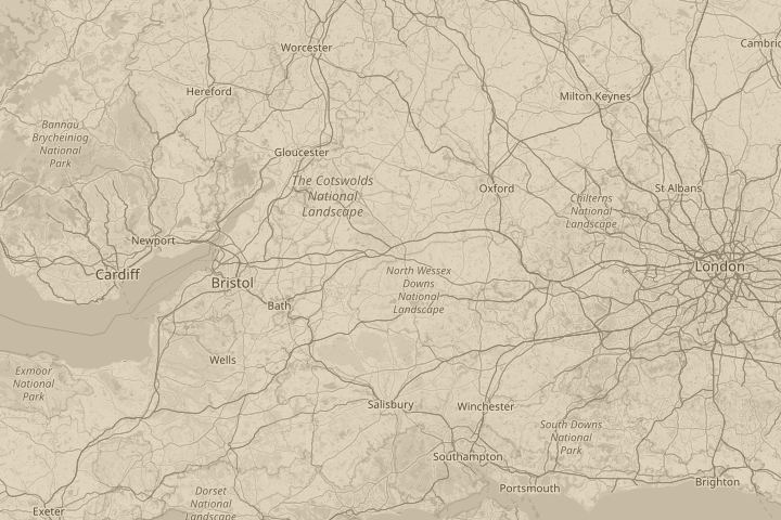 Map of the area around wroughton swindon, centred on the reported position
