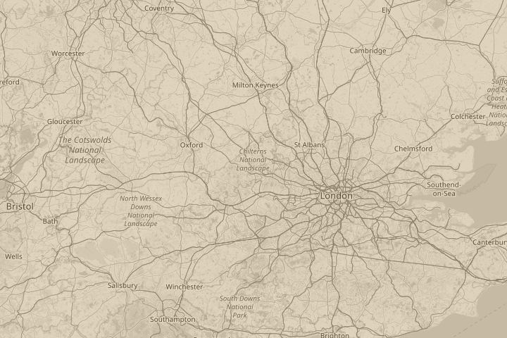 Map of the area around high wycombe, centred on the reported position