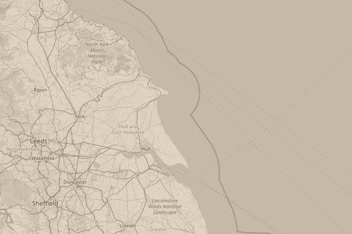 Map of the area around langham rutland uk, centred on the reported position