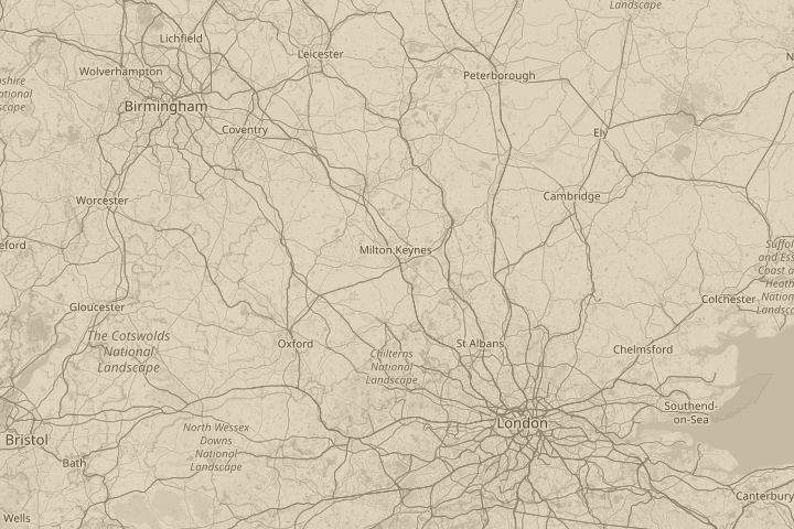Map of the area around bletchley milton keynes, centred on the reported position