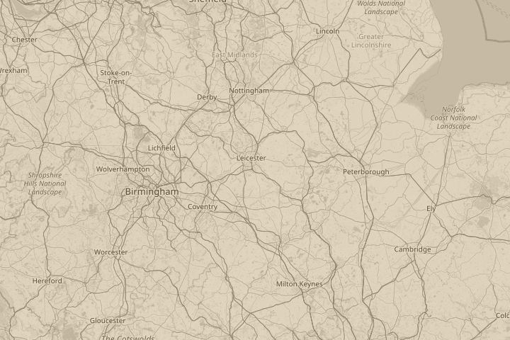 Map of the area around wigston leicester uk, centred on the reported position