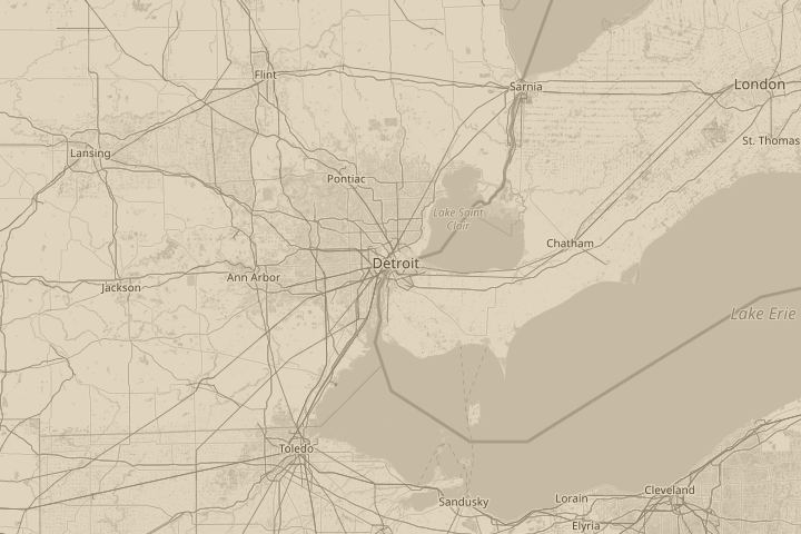 Map of the area around in my backyard, centred on the reported position