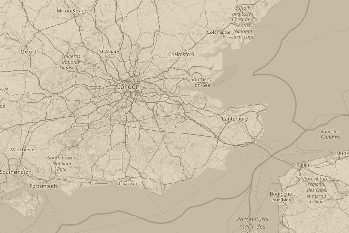 Map of the area around west malling kent uk, centred on the reported position