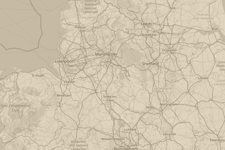 Map of the area around outside my flat, centred on the reported position