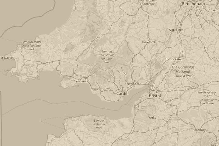 Map of the area around outside my house, centred on the reported position