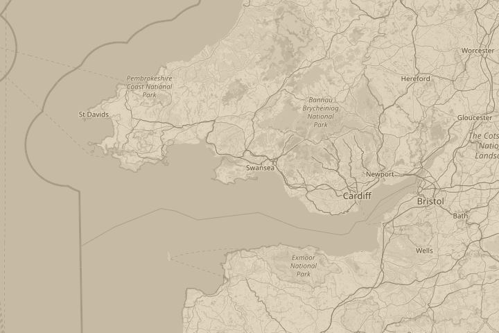 Map of the area around Dunvant, Swansea, centred on the reported position