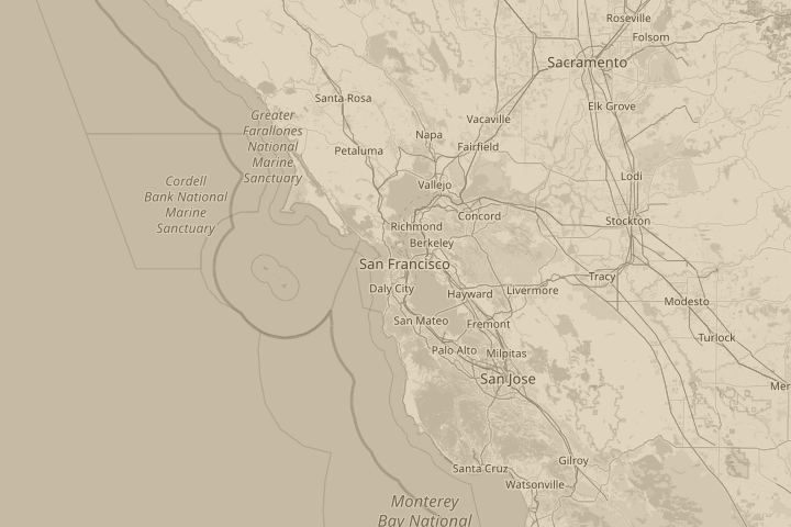 Map of the area around in my back garden, centred on the reported position