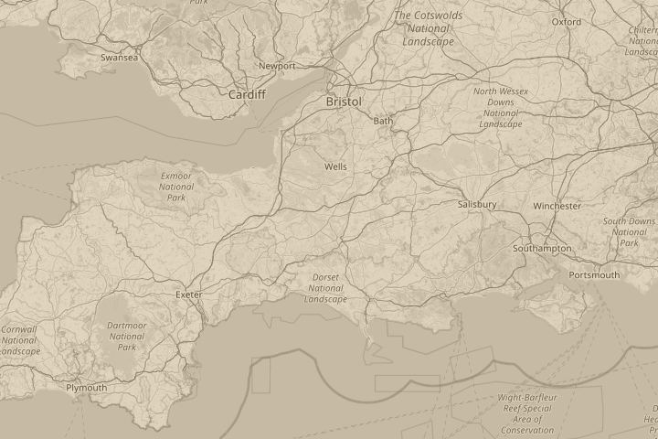 Map of the area around in the sky out side my flat, centred on the reported position