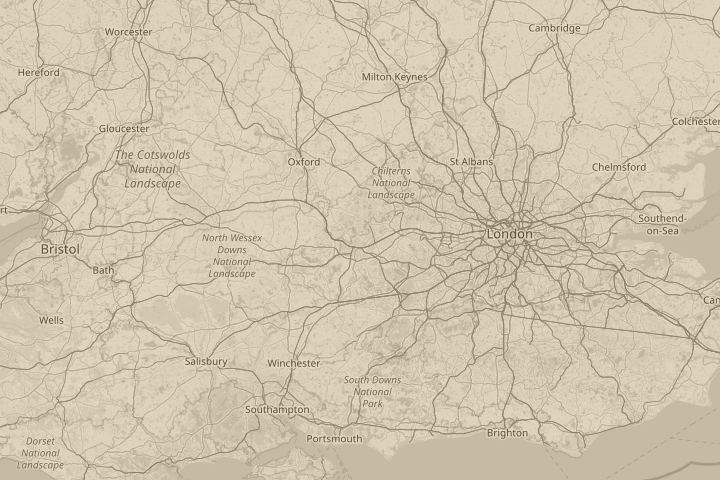 Map of the area around Caversham Park,Reading,Berks, centred on the reported position