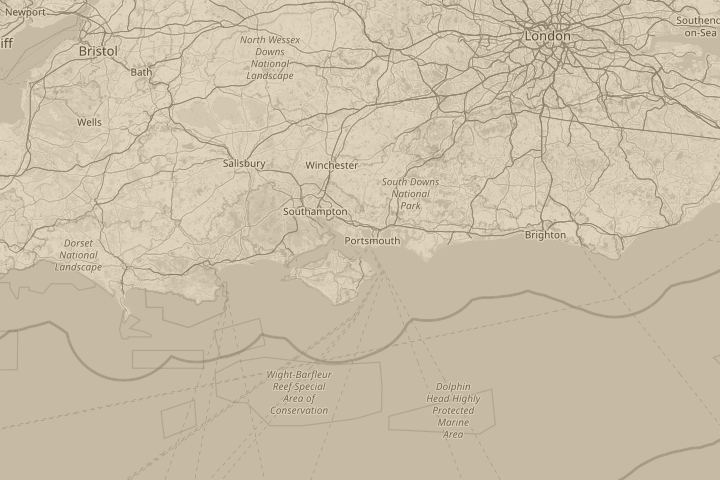 Map of the area around down my road, centred on the reported position