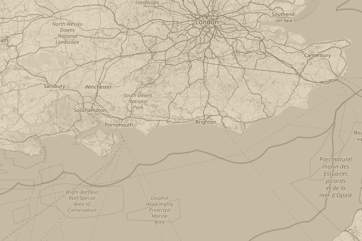 Map of the area around Clear Night Sky, centred on the reported position