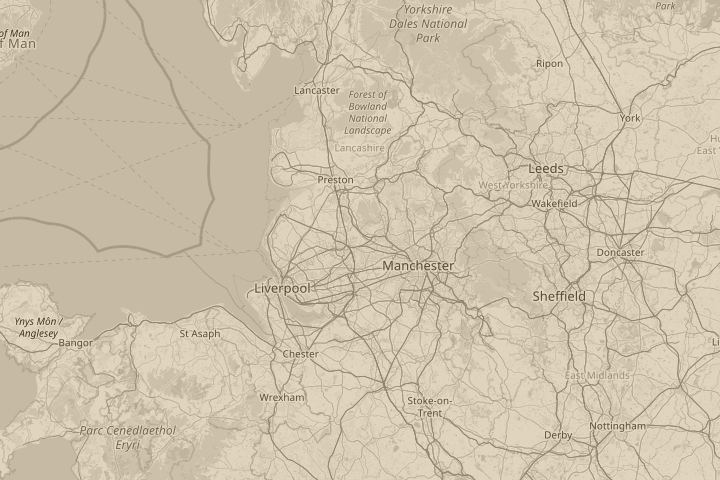 Map of the area around aspull wigan wn21pz, centred on the reported position