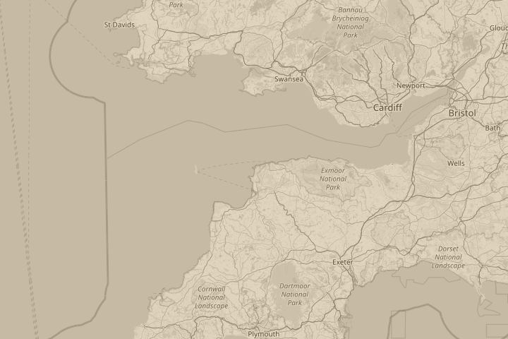 Map of the area around manchester, centred on the reported position
